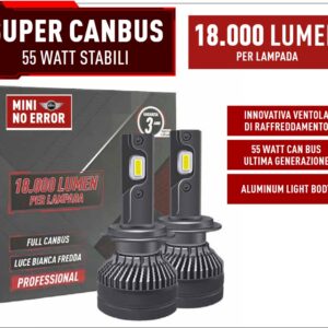 Kit Led H4 per Mini Roadster (R59) serie dal 2012 al 2016 Plug and Play connettore originale