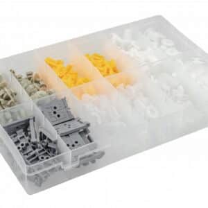 Assortimento clip di fissaggio rivestimento Renault 300pz 8 tipi