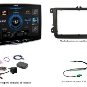 Kit multimediale Alpine ILX705D per Volkswagen Polo V (6R-6C) Apple Car Play