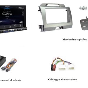 Kit multimediale Alpine ILX705D per Kia Sportage III serie (SL)
