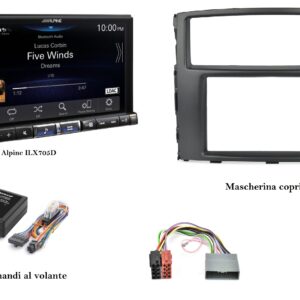 Kit multimediale Alpine ILX705D per Mitsubishi Pajero V80 serie 2008 - 2015