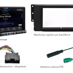 Kit multimediale Alpine ILX705D per Land Rover Freelander (L359) serie dal 2012 al 2015 Apple Car Play