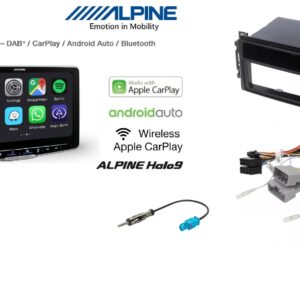 Kit multimediale per Jeep Wrangler (JK) 2011->2018 Alpine 9 pollici ILX-F905D Halo9 9-Inch Digital Media Station