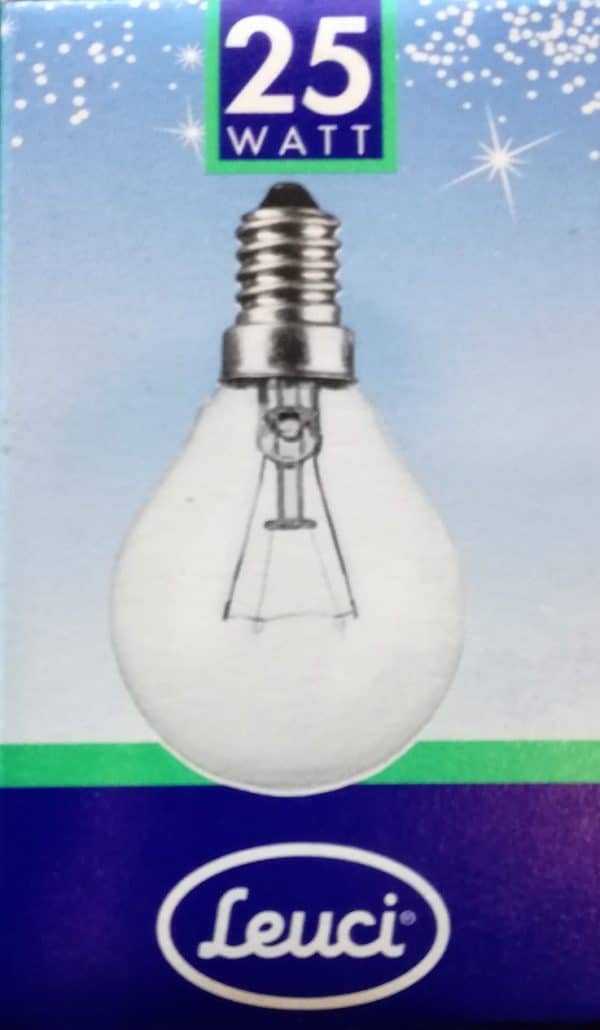 leuci lampada ad incandescenza per forno attacco E 14 - 25 watt - 300 gradi