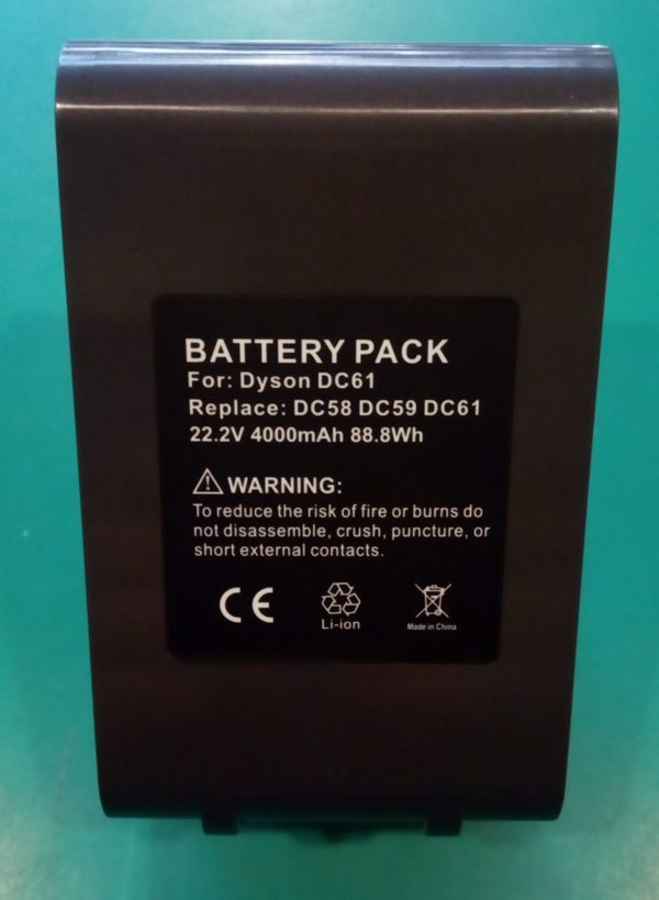 Batteria per aspirapolvere Dyson DC 59 DC59 22,2V 4000 mAh  maggiore durata (Copia)