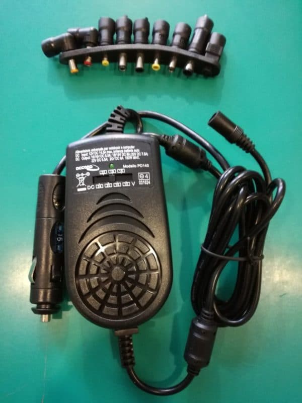 Elevatore universale alimentatore switching per computer portatile notebook 150 watt uscita 15 - 24 volt per auto