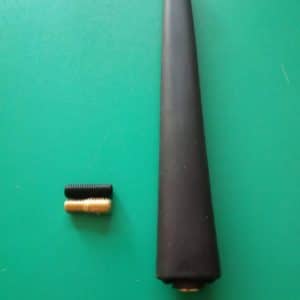 Antenna stelo flex nero in termoplastica base ovale per Jeep WRANGLER