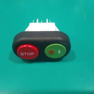 Pulsantiera ovale 2 tasti ON verde - STOP rosso per affettatrice