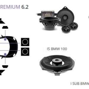 Kit altoparlanti + subwoofer Focal Plug and Play per BMW X6 serie E71
