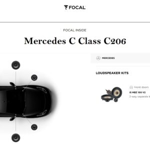 Focal Kit Inside Acoustic 6.0 per Mercedes Classe C modello (C206) serie dal 2022