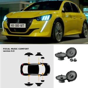 Kit Focal Music Confort 6.0 altoparlanti  per Peugeot 208 II serie