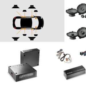 Kit Focal Inside Premium 8.2 per Opel Granland X altoparlanti+amplificatore+Subwoofer plug and play