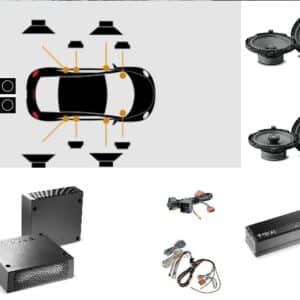 Kit Focal Inside altoparlanti amplificatore  Subwoofer per Peugeot 2008