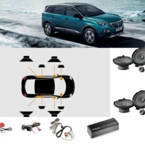 Kit Focal Inside altoparlanti + amplificatore per Peugeot 5008 plug and play