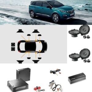 Kit Focal Inside altoparlanti amplificatore  Subwoofer per Peugeot 5008