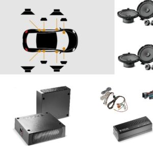 Kit Focal Inside Premium 6.2 per DS9 altoparlanti+amplificatore+Subwoofer plug and play