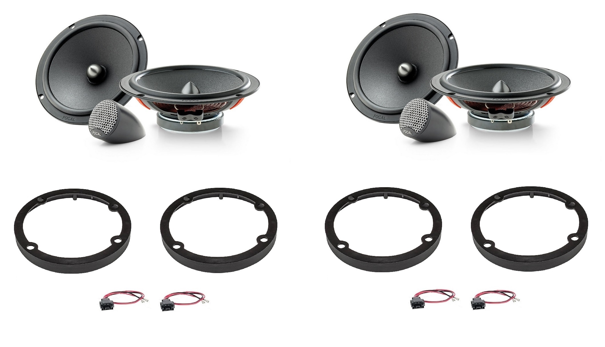Kit 8 altoparlanti Focal Universal per Mercedes Viano W639 serie dal 2006 al 2014