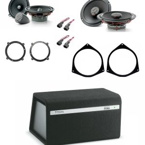 Kit altoparlanti + subwoofer Focal Universal per Audi A3 5 porte (8L) 96-03  Anteriori e Posteriori