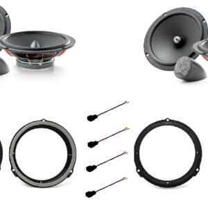 Kit 8 altoparlanti Focal Universal per Jaguar E-Pace (X540) serie dal 2018 al 2023 Anteriori e Posteriori