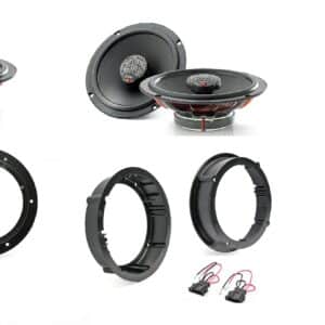 Kit 6 altoparlanti + amplificatore Focal Universal per Skoda Yeti II serie  dal 2013 al 2017 plug and play