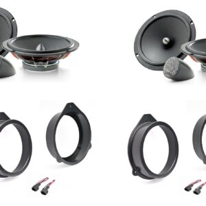 Kit 8 altoparlanti Focal Universal per Audi A4 B7 serie dal 2004 al 2008 Anteriori e Posteriori