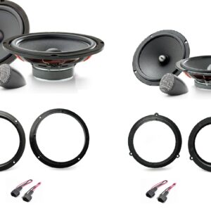 Kit 8 altoparlanti Focal Universal per AUDI A6 (C7/4G) 06/2011 > 2018 Anteriori e Posteriori