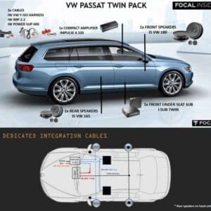 Kit Focal Inside Twin per Volkswagen VW Passat