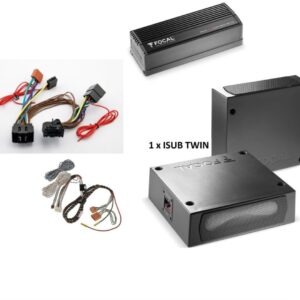 Focal Inside ISUB Twin + amplificatore + cablaggi Plug and play Mercedes CLA (W118 – C118) dal 2019 Doppio Subwoofer passivo ultra compatti sottosedile