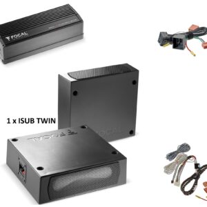 Doppio Subwoofer sottosedile + amplificatore per Peugeot E 208 II 5 porte Focal ISUB Twin + Amplificatore Plug and play