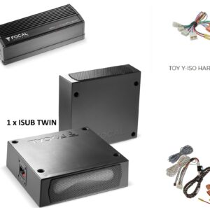 Doppio Subwoofer sottosedile + amplificatore per Toyota Celica Focal ISUB Twin + Amplificatore Plug and play