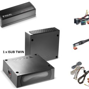 Doppio Subwoofer sottosedile + amplificatore per VW ID Buzz ISUB Twin + Amplificatore Plug and play