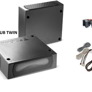 Focal Inside ISUB Twin + cablaggi Plug and play VW Doppio Subwoofer passivo ultra compatti sottosedile