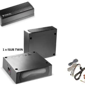 Doppio Subwoofer sottosedile + amplificatore per Fiat Barchetta Focal ISUB Twin + Amplificatore Plug and play
