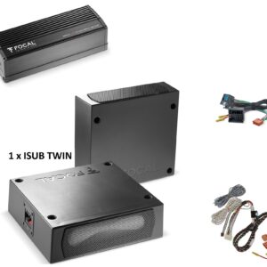 Doppio Subwoofer sottosedile + amplificatore per Volkswagen Tiguan 1^ 07-11 Focal ISUB Twin + Amplificatore Plug and play