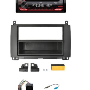 Autoradio JVC con CD per Mercedes Viano (W639) DAB+ con lettore CD, USB e SD Card, frontalino estraibile e Bluetooth