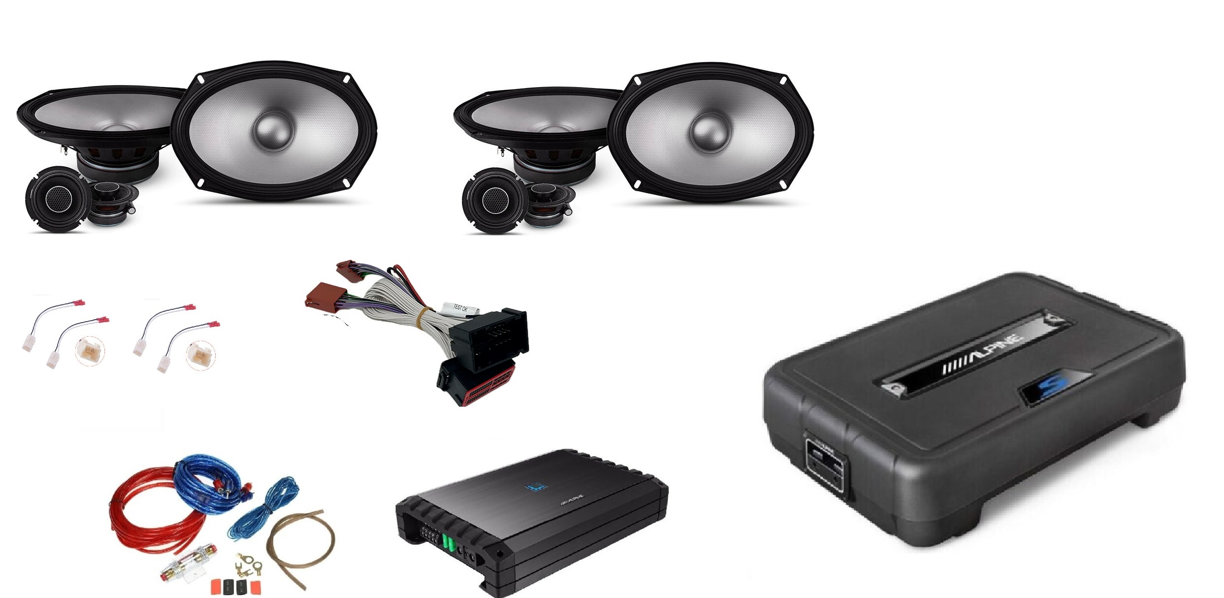 Kit Alpine linea S2 Hi Res per Jeep Compass Altop.+Ampl.+Subwoofer
