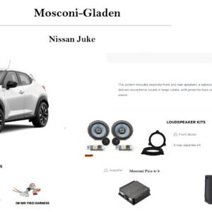 Kit Sound Upgrade Mosconi Pico V2 per Nissan Juke (F16) serie 2019 – 2024
