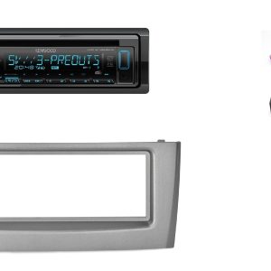 Autoradio Kenwood per Fiat Grande Punto (199) DAB+ con lettore CD, USB e SD Card, frontalino estraibile e Bluetooth