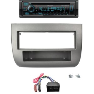 Autoradio Kenwood con CD per Lancia Y (843) DAB+ con lettore CD, USB e SD Card, frontalino estraibile e Bluetooth