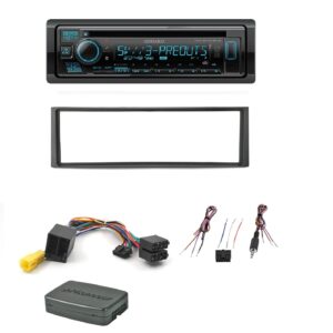Autoradio Kenwood per Renault Modus DAB+ comandi al volante, USB e SD Card, frontalino estraibile e Bluetooth