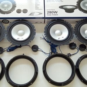 Kit 8 altoparlanti Alpine per Volkswagen Tiguan 07>12 Anteriori e Posteriori