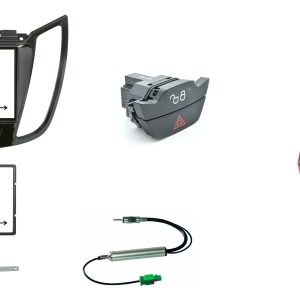 Kit installazione autoradio per Ford C-Max 2011-2019 2 DIN colore nero