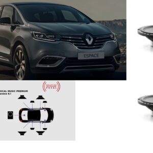 Kit Focal Inside 8.1 per Renault Espace V RS plug and play + subwoofer