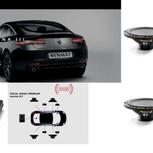 Kit Focal Inside 8.1 per Renault Laguna III plug and play + subwoofer