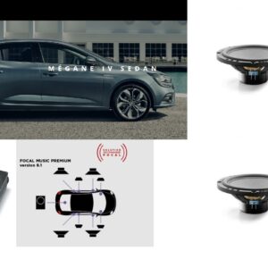 Kit Focal Inside 8.1 per Renault Megane IV Sedan plug and play + subwoofer