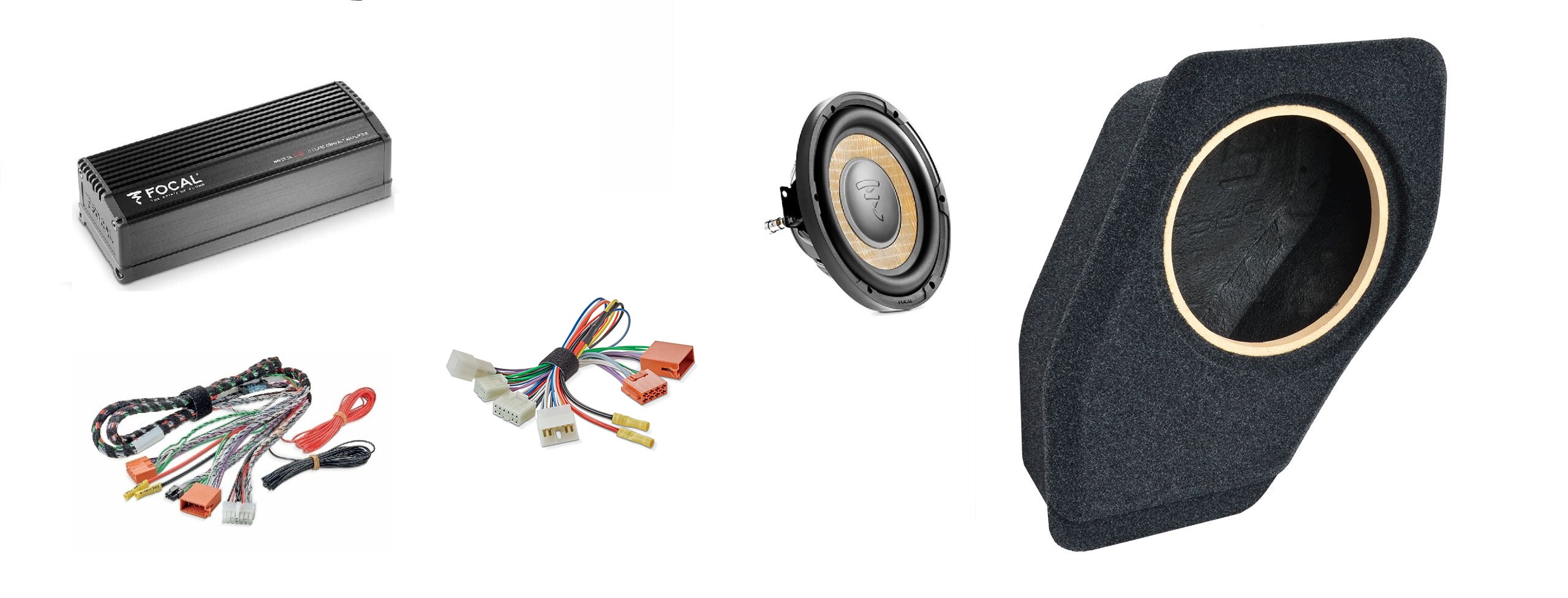 Kit Focal Amplificatore + Subwoofer + cablaggi per Toyota C-HR I 2016 – 2019