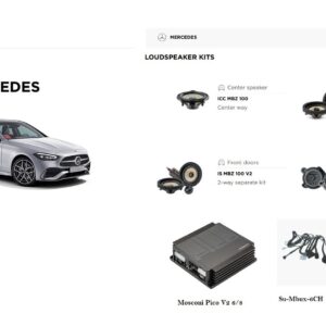 Kit Mosconi Focal Sound Up per Mercedes classe C modello W206 serie dal 2022