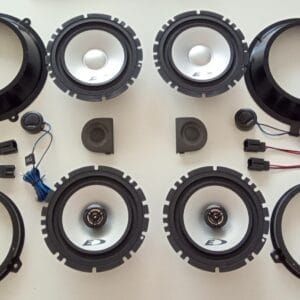 Kit 6 altoparlanti Alpine per Fiat Panda Anteriori e Posteriori 2002-2011