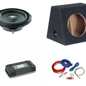 Kit Focal Amplificatore mono + Subwoofer a doppia bobina per Auto 250 RMS