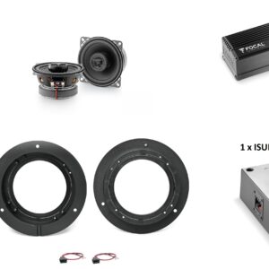 Focal kit completo Subwoofer sottosedile + amplificatore per Mercedes Classe A W169 Plug and play